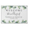 Chic Watercolor Eucalyptus Wedding Welcome