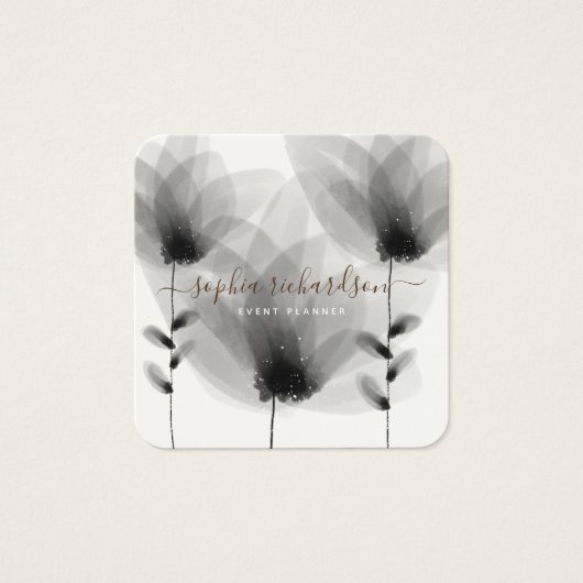 Chic Watercolor Floral Signature Typography (Front)