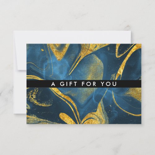 Chic Watercolor Marble  Gift Certificate