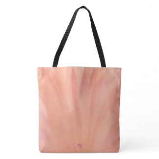 Chic watercolor orange tote bag