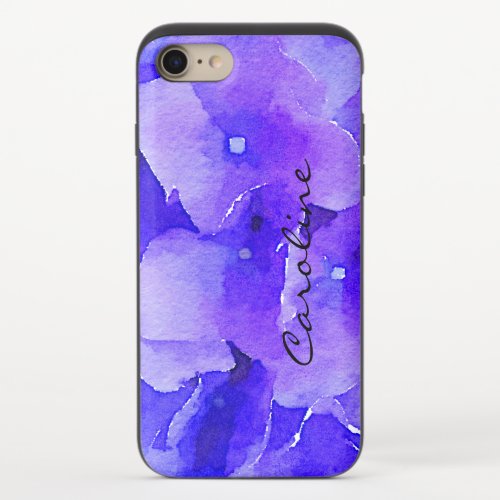 Chic Watercolor Purple Floral OtterBox iPhone Case