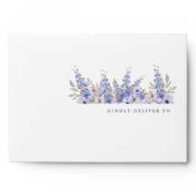 Chic Watercolor Purple Flower