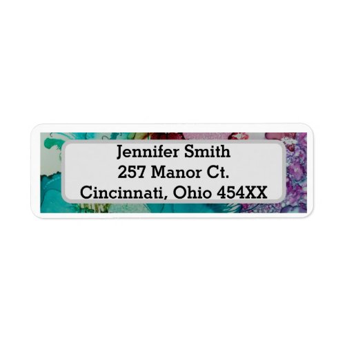 Chic Watercolor return address label