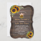 Chic Watercolour Sunflowers Wood Bridal Tea Party