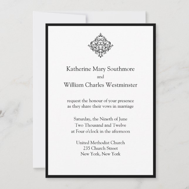 Chic Wedding Invitations (Front)