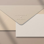 Chic Wedding Monogram Embosser<br><div class="desc">Simple and chic monogram embosser for your wedding invitations,  save the dates,  engagement announcements,  couples shower invites,  thank you cards and other correspondence featuring your names in a minimal modern font joined together with a heart.</div>