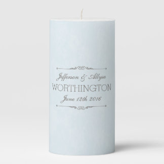 Chic Wedding or Anniversary Personalized Candle