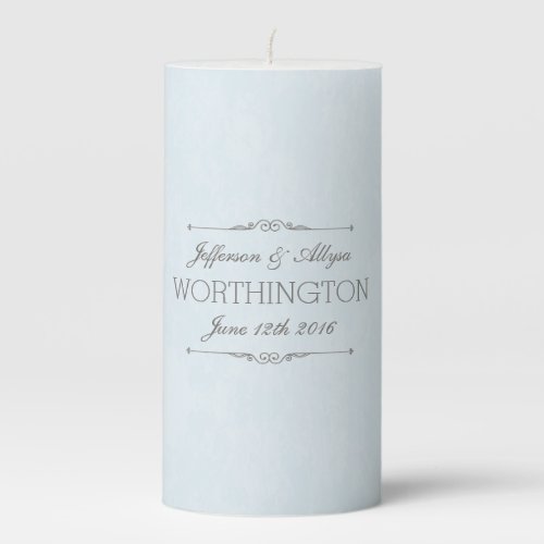 Chic Wedding or Anniversary Personalized Candle