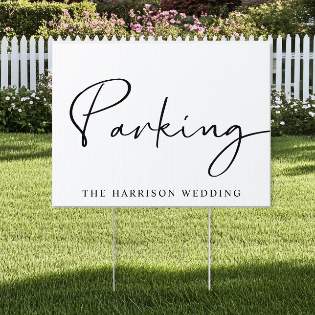 Chic Wedding Parking Sign (Creator Uploaded)