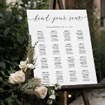 Chic Wedding Reception Seating Chart Sign at Zazzle