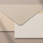 Chic Wedding Return Address Embosser<br><div class="desc">Chic return address embosser for your wedding invitations,  save the dates,  thank you cards,  engagement announcements,  couples shower and other correspondence. Personalize with your first names separated by a heart and your return address in simple modern typography.</div>