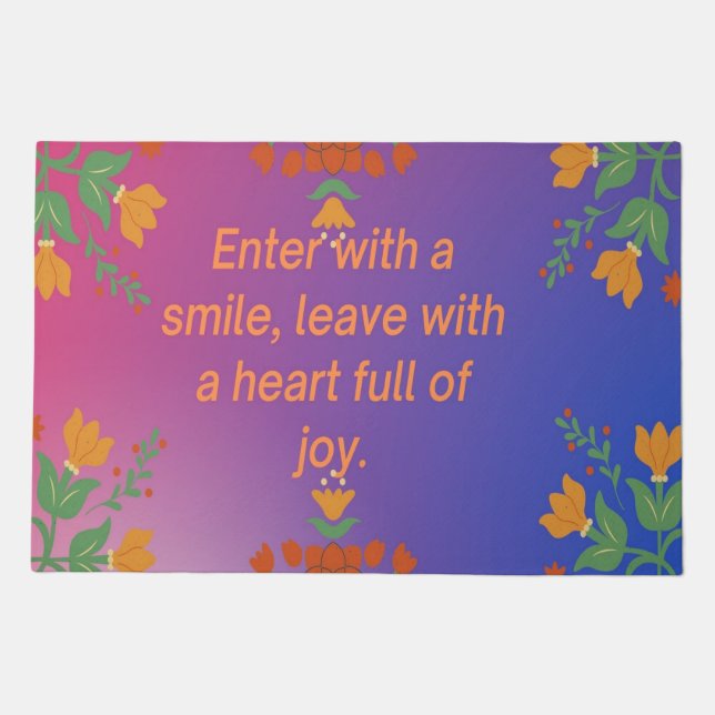 Chic Welcome Vibes 🌟 Custom Doormat (Front)