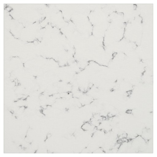 Chic White and Gray Marble Pattern Fabric