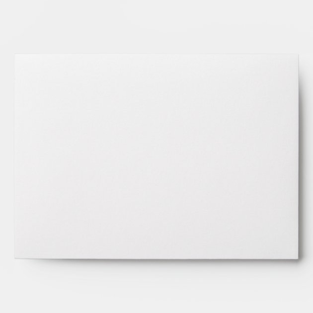 Chic White Faux Silver Glittered Trim - Envelope