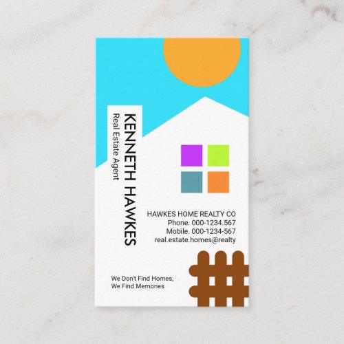 Chic White House Picket Fence Business Card
