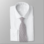 Chic White Mauve Taupe Abstract Chevron Neck Tie<br><div class="desc">Unique neck tie with classic mauve taupe and white colored japandi minimalist style inspired chevron zigzag stripes pattern. Unique,  pretty,  decorative,  fashionable and trendy design for the professional and sophisticated business man.</div>