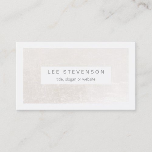 Chic White on Shimmery White Elegant Modern Business Card Templates