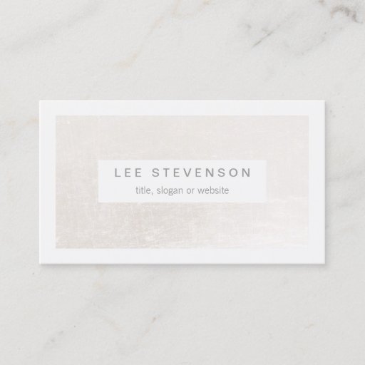 Customizable Chic White on Shimmery White Elegant Modern Business Card Templates