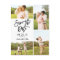 Chic White Save The Date 4-Photo Collage