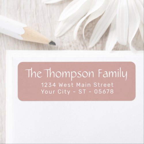 Chic White Simple Styled Typography Script Label