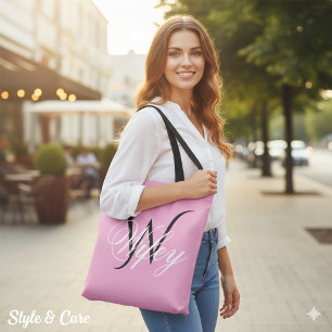 Chic Wifey Personalized Monogram Tote Bag