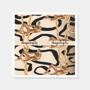 Chic Wild Unapologetic Luxurious Bday Gift Girly Napkins