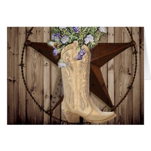 Chic Wildflower Texas Star Western country cowgirl