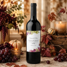 Chic Wine and Dine Housewarming Party Wine Bottle