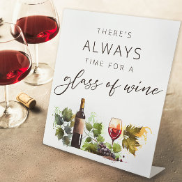 Chic Wine Tasting Watercolor Country Sign