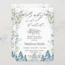 Chic Winter Baby It's Cold Outside Baby Shower  Invitation