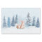 Chic Winter Watercolor Deer in Forest