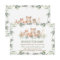 Chic Woodland Animals Greenery Books for Baby Card