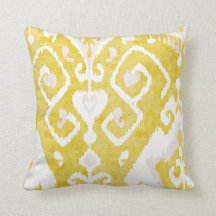 grey ikat pillow