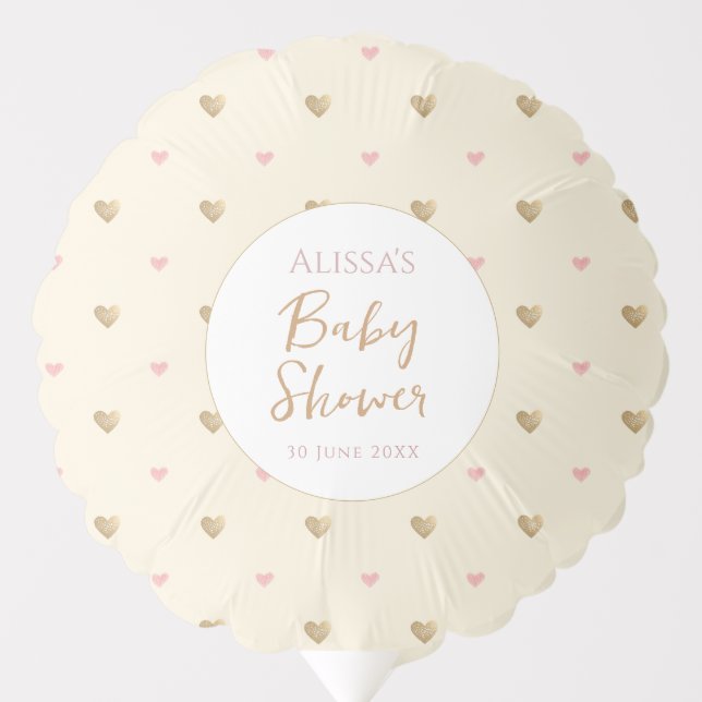 Chic Yellow Baby Shower Balloon (Front)