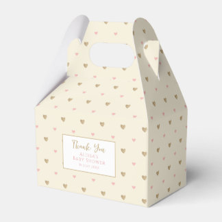 Chic Yellow Baby Shower Favor Boxes
