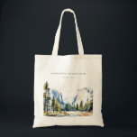 Chic Yosemite National Park CA Watercolor Wedding Tote Bag<br><div class="desc">If you need any further customization please feel free to email me on yellowfebstudio@gmail.com. or message via Zazzle.</div>