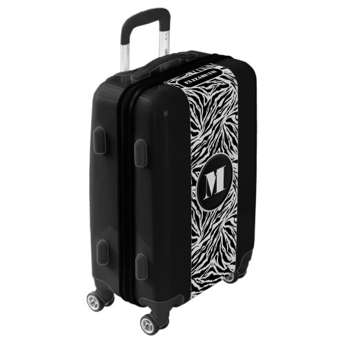 Chic Zebra Personalized Luggage