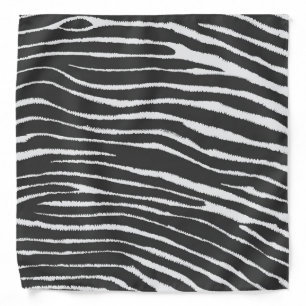 Chic Zebra Print Bandana