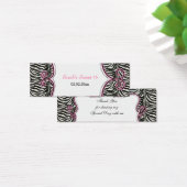 Chic Zebra Print Pink Personalized Gift Tags (Desk)