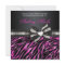 Chic Zebra Sweet Sixteen Invite With Jeweled Bow