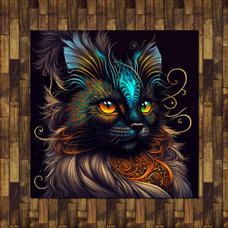 Chica - Beautiful Tortoise Shell Cat Poster Art