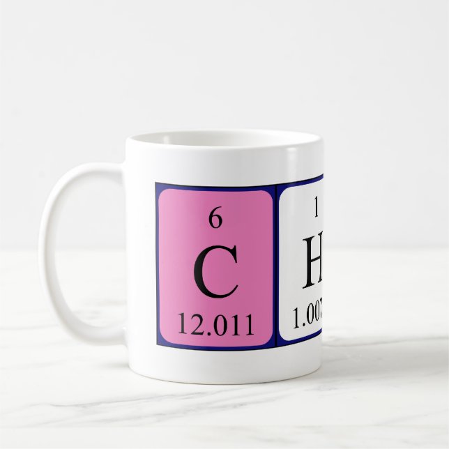 Chica periodic table name mug (Left)