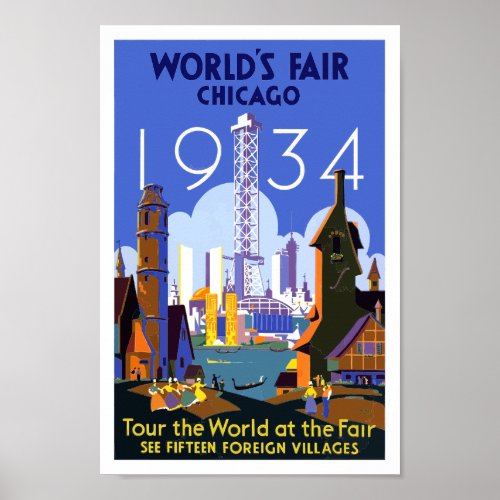 Chicago 1934 World Fair poster