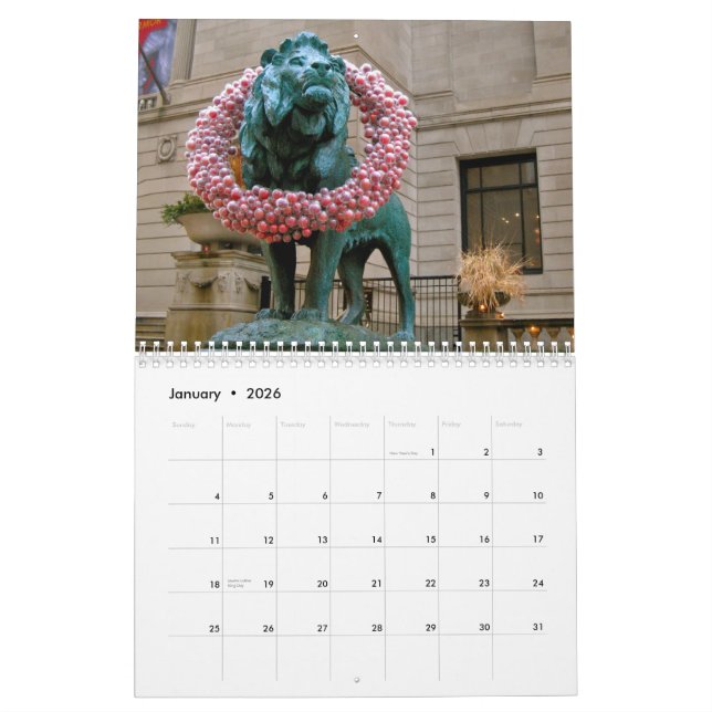 Chicago 2012 Calendar (Jan 2026)