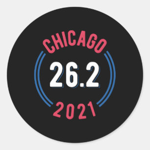 Chicago 2021 Marathon 262 Classic Round Sticker