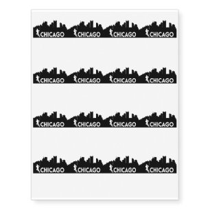 Chicago 26.2 miles Marathon Runner Temporary Tattoos
