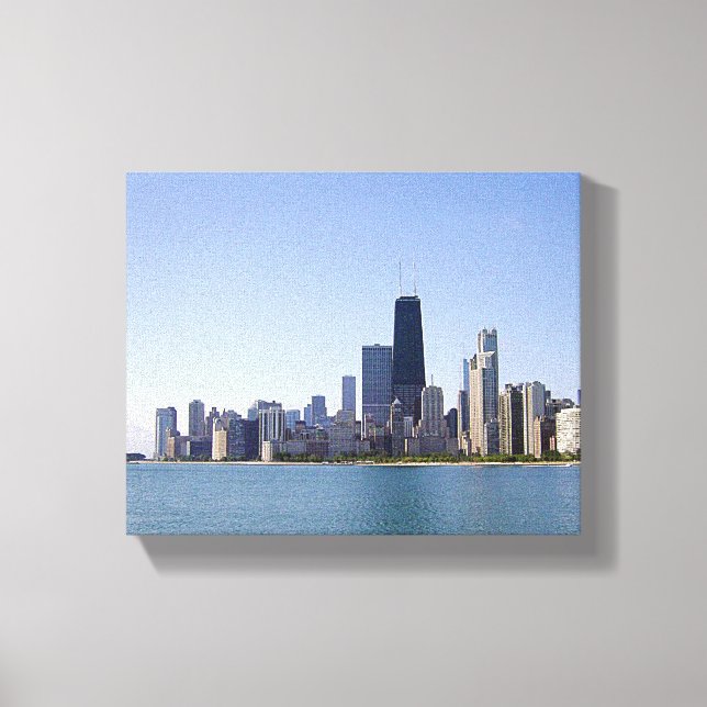 Chicago Across the Lake Canvas Print (Front)