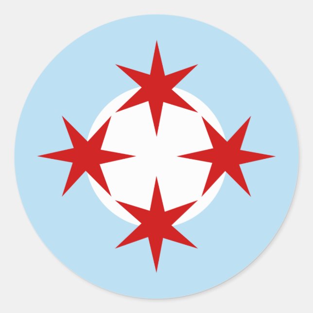 Chicago Air Force (Bomb Wing) Roundel Classic Round Sticker (Front)