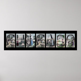 CHICAGO Alphabet Letter Name Art Poster