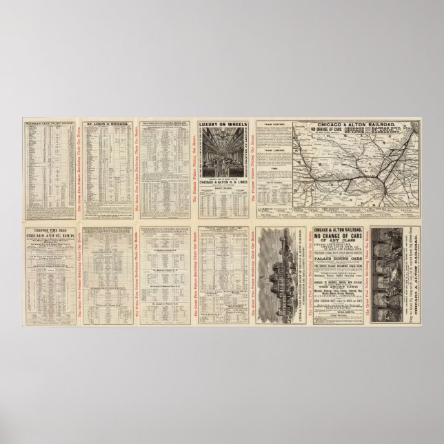 Chicago and Alton Railroad 3 Poster (Front)